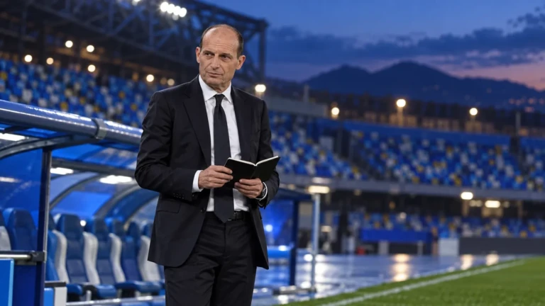 Massimiliano Allegri hướng dẫn Napoli trong một buổi tập minh họa
