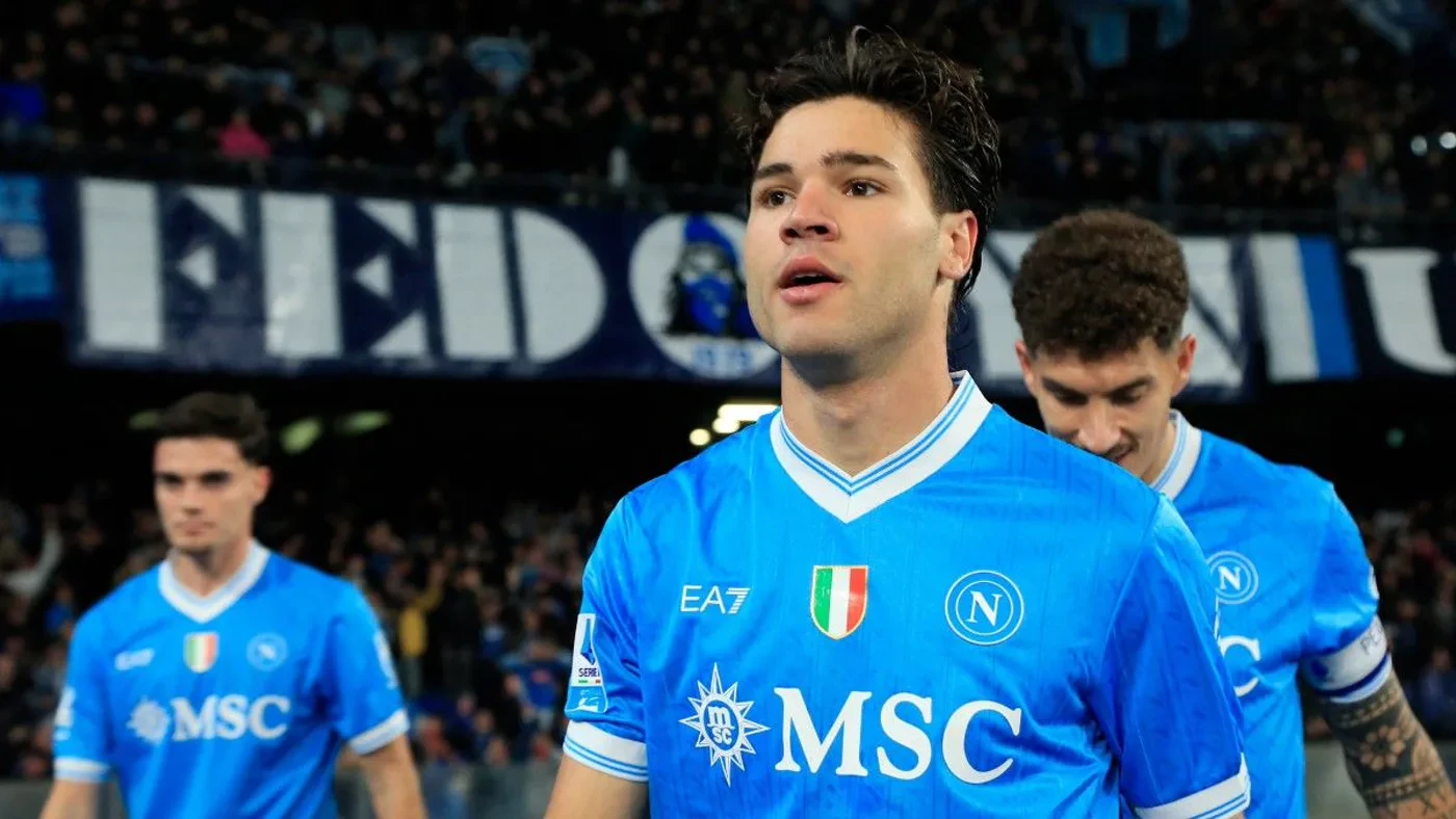Chân dung Antonio Vergara trong màu áo Napoli