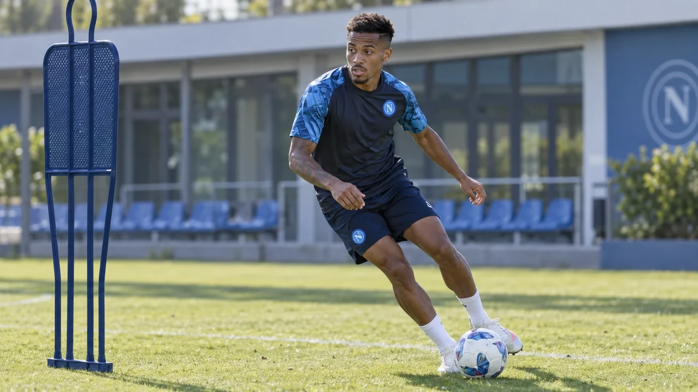 David Neres minh họa pha cắt từ cánh vào hành lang trong